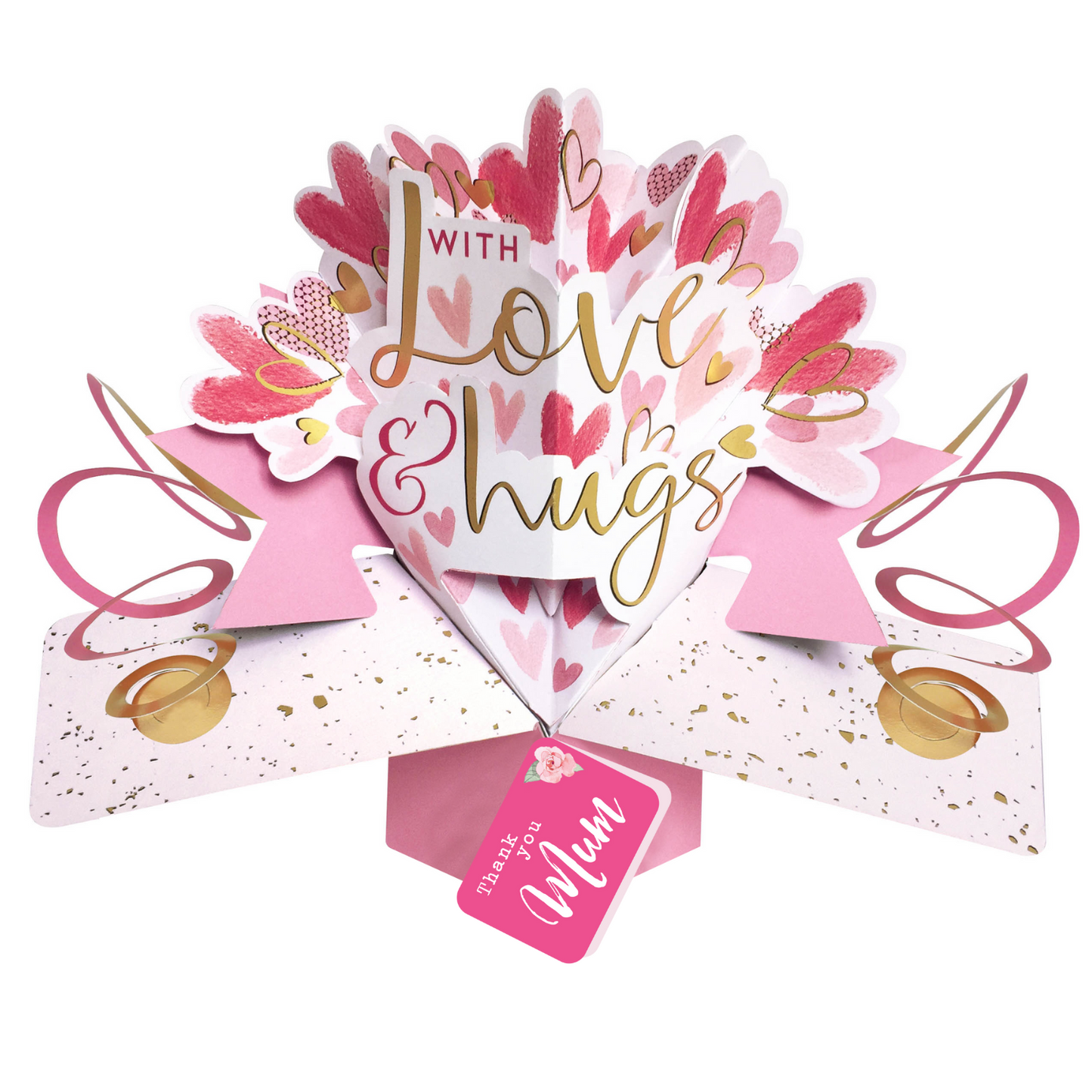 With Love & Hugs Pop Up Greeting Card Choice Of Cards