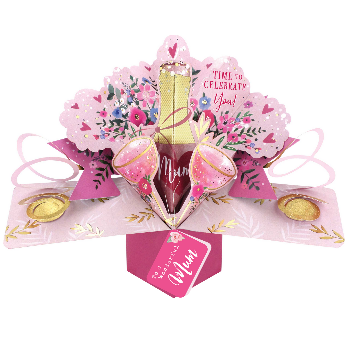 Time To Celebrate You! Mum Pop Up Card Choice Of Cards