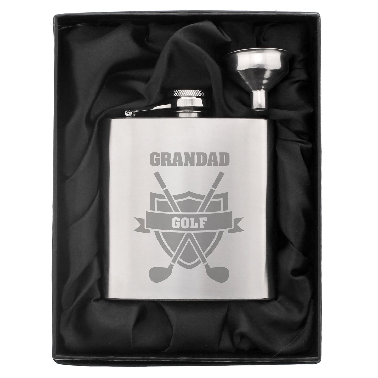 Personalised Golf Hip Flask - Personalise It!