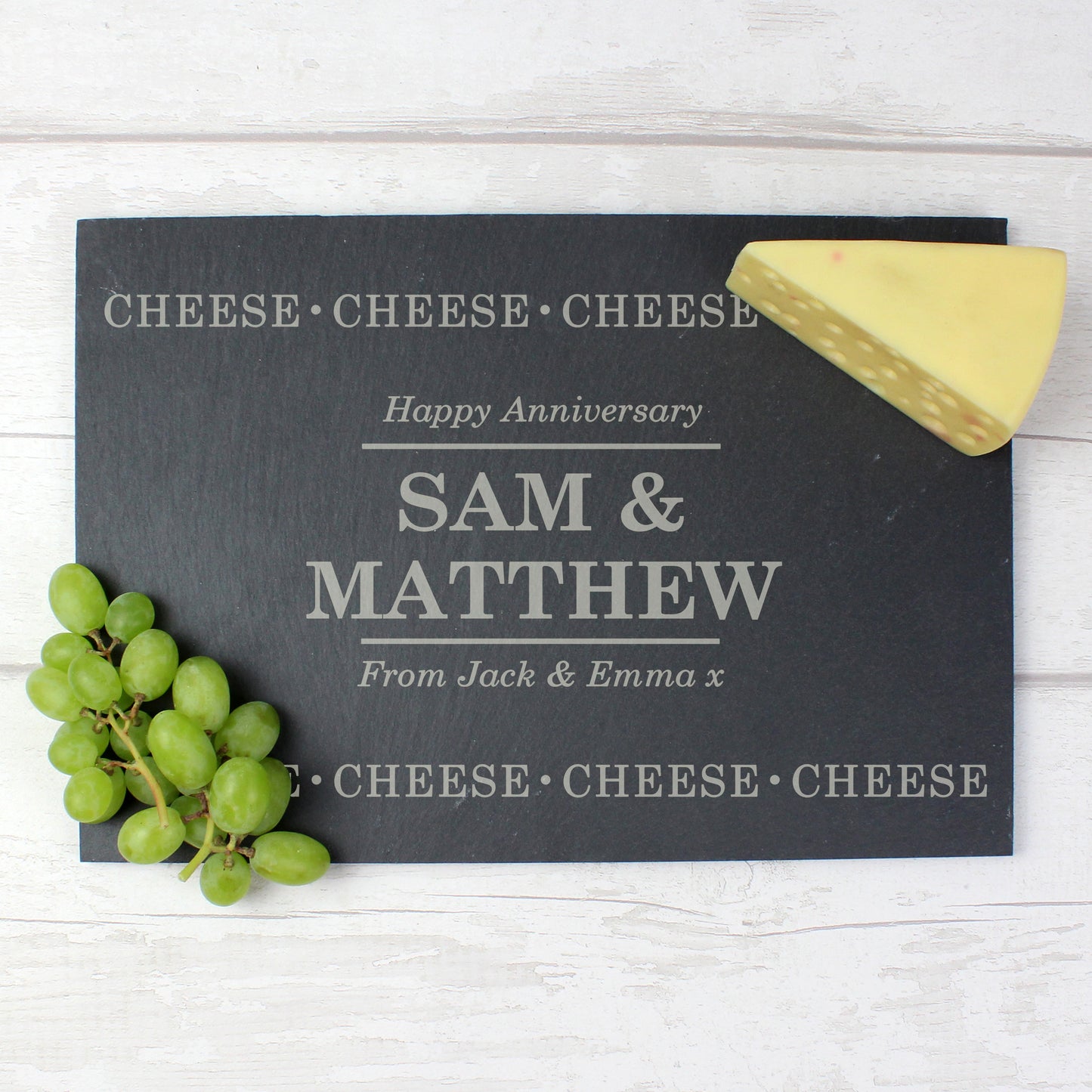 Personalised Cheese Cheese Cheese Slate Cheese Board - Personalise It!