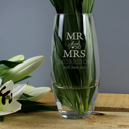 Personalised Mr & Mrs Bullet Vase - Personalise It!