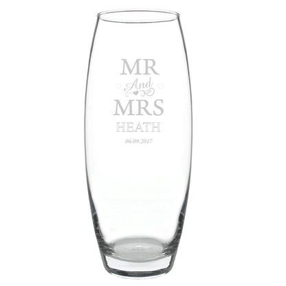 Personalised Mr & Mrs Bullet Vase - Personalise It!