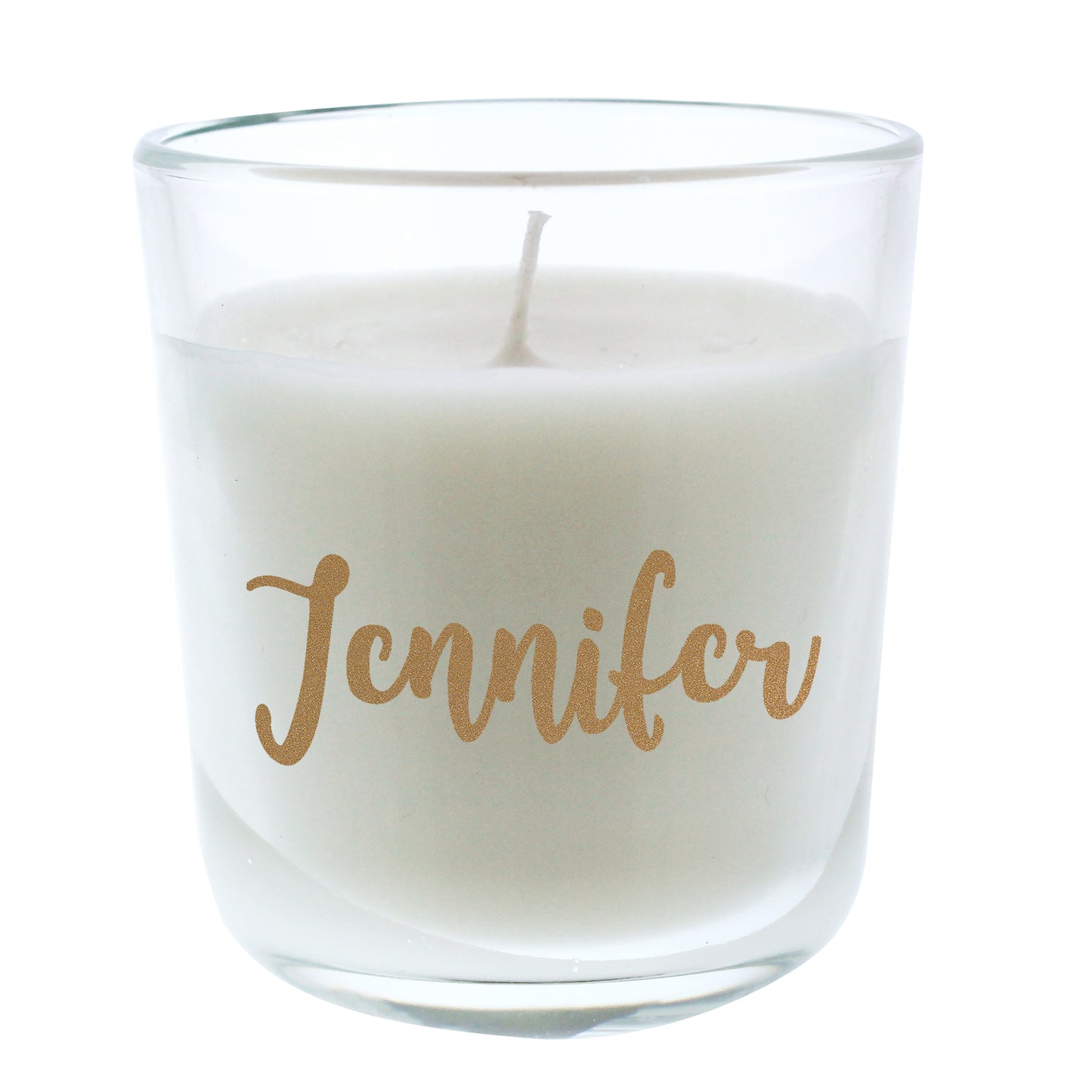 Personalised Gold Name Scented Jar Candle - Personalise It!