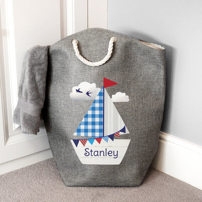 Personalised Sailboat Storage Bag - Personalise It!