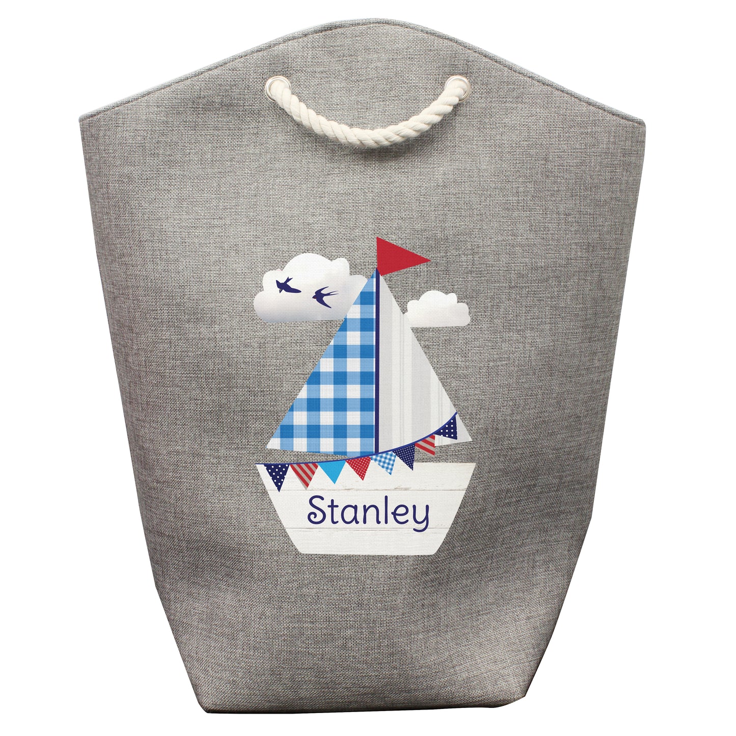 Personalised Sailboat Storage Bag - Personalise It!