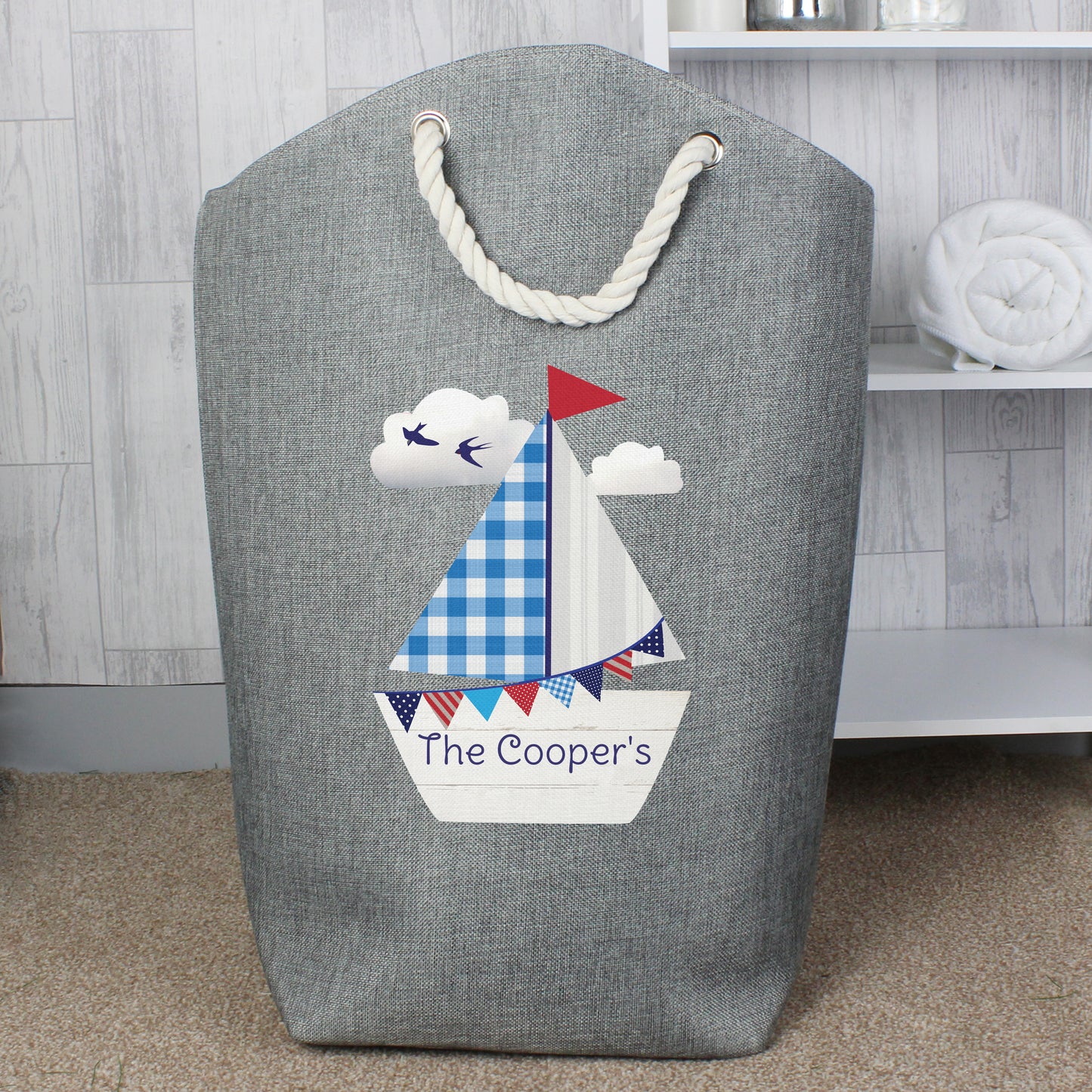 Personalised Sailboat Storage Bag - Personalise It!