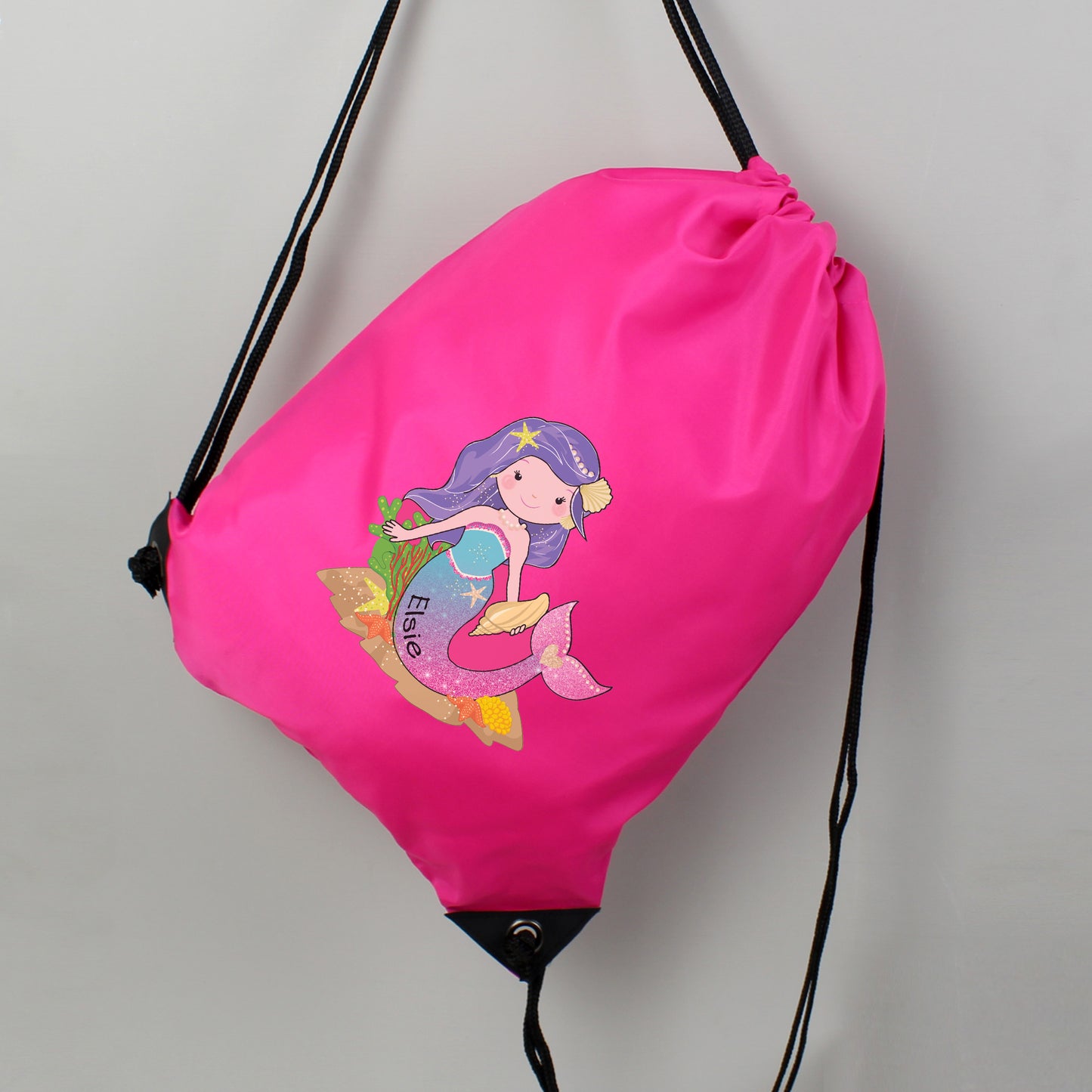 Personalised Mermaid Pink Swim Bag - Personalise It!