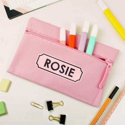 Personalised Pink Pencil Case - Personalise It!