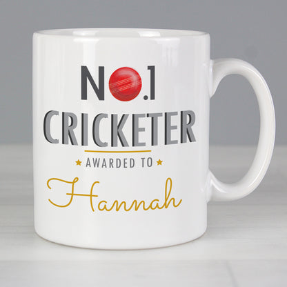 Personalised No.1 Cricketer Mug - Personalise It!