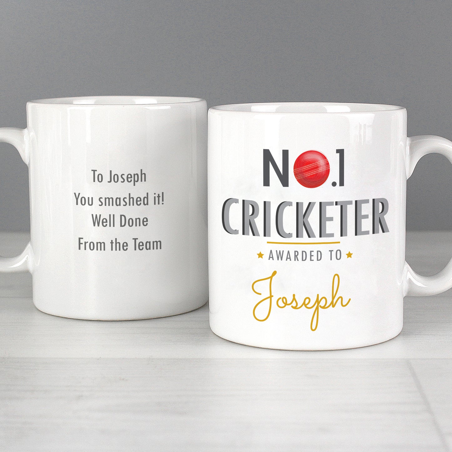 Personalised No.1 Cricketer Mug - Personalise It!