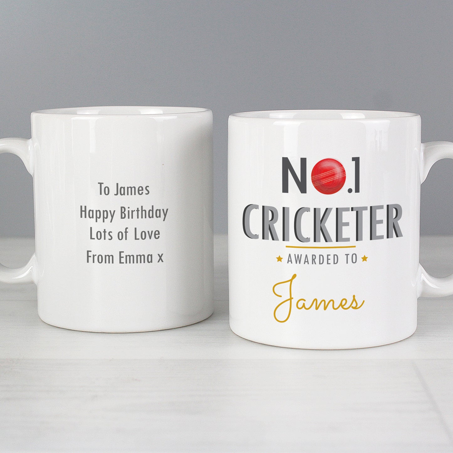 Personalised No.1 Cricketer Mug - Personalise It!