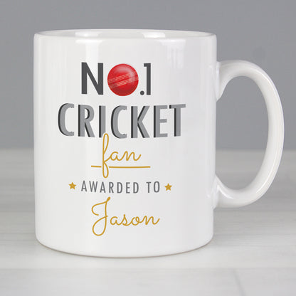 Personalised No.1 Cricket Fan Mug - Personalise It!