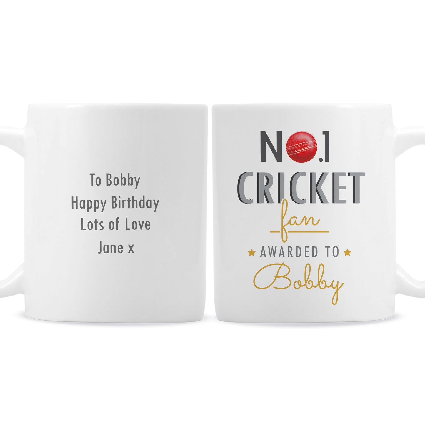 Personalised No.1 Cricket Fan Mug - Personalise It!