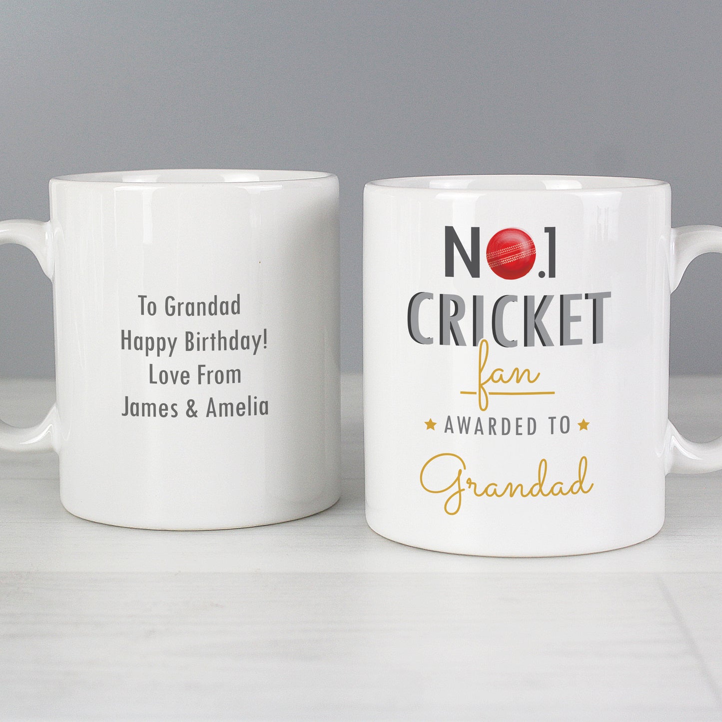 Personalised No.1 Cricket Fan Mug - Personalise It!