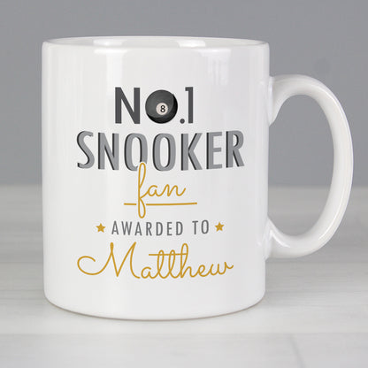 Personalised No.1 Snooker Fan Mug - Personalise It!