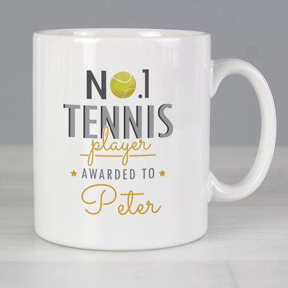 Personalised No.1 Tennis Player Mug - Personalise It!