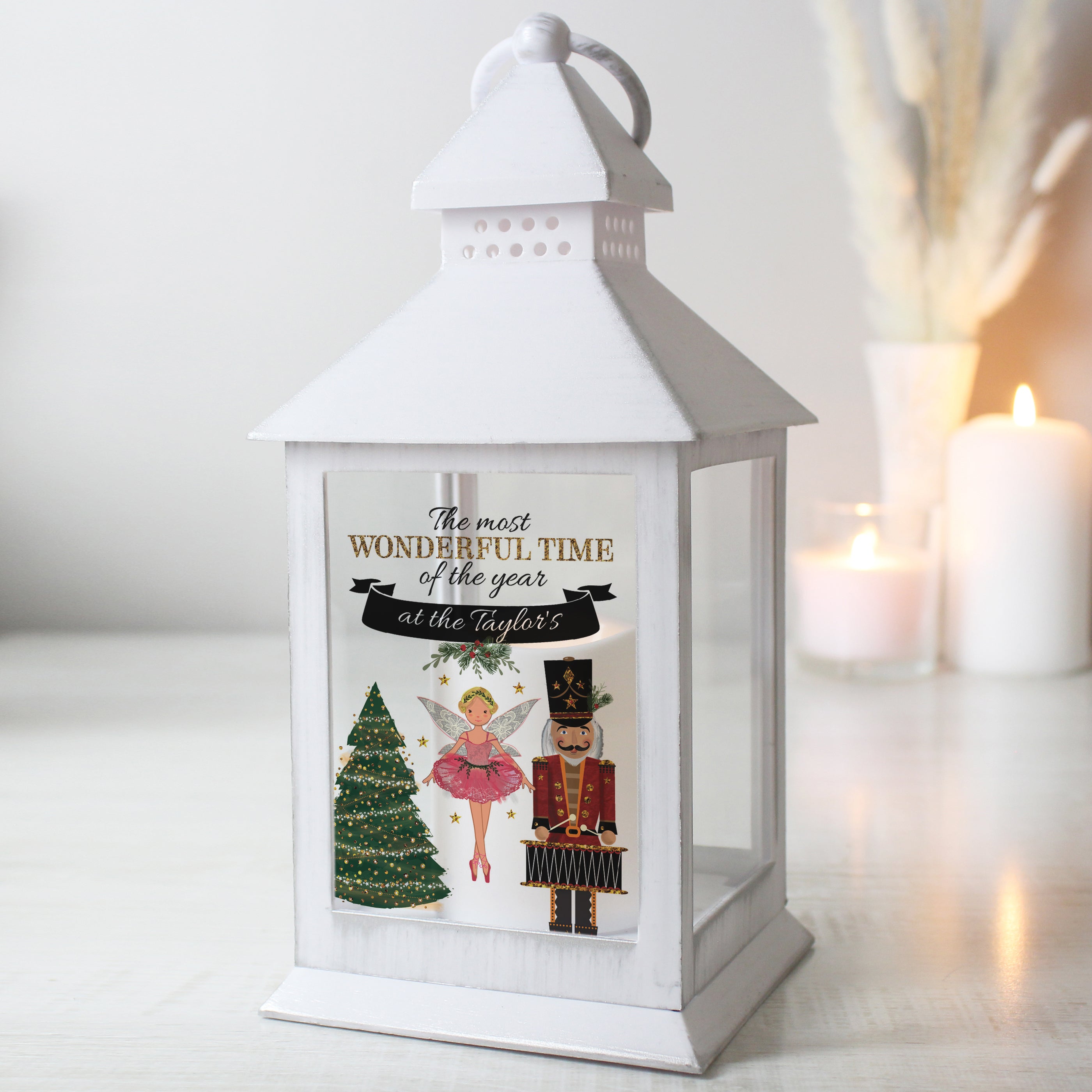Personalised Nutcracker White Lantern Personalise It Love Kate s