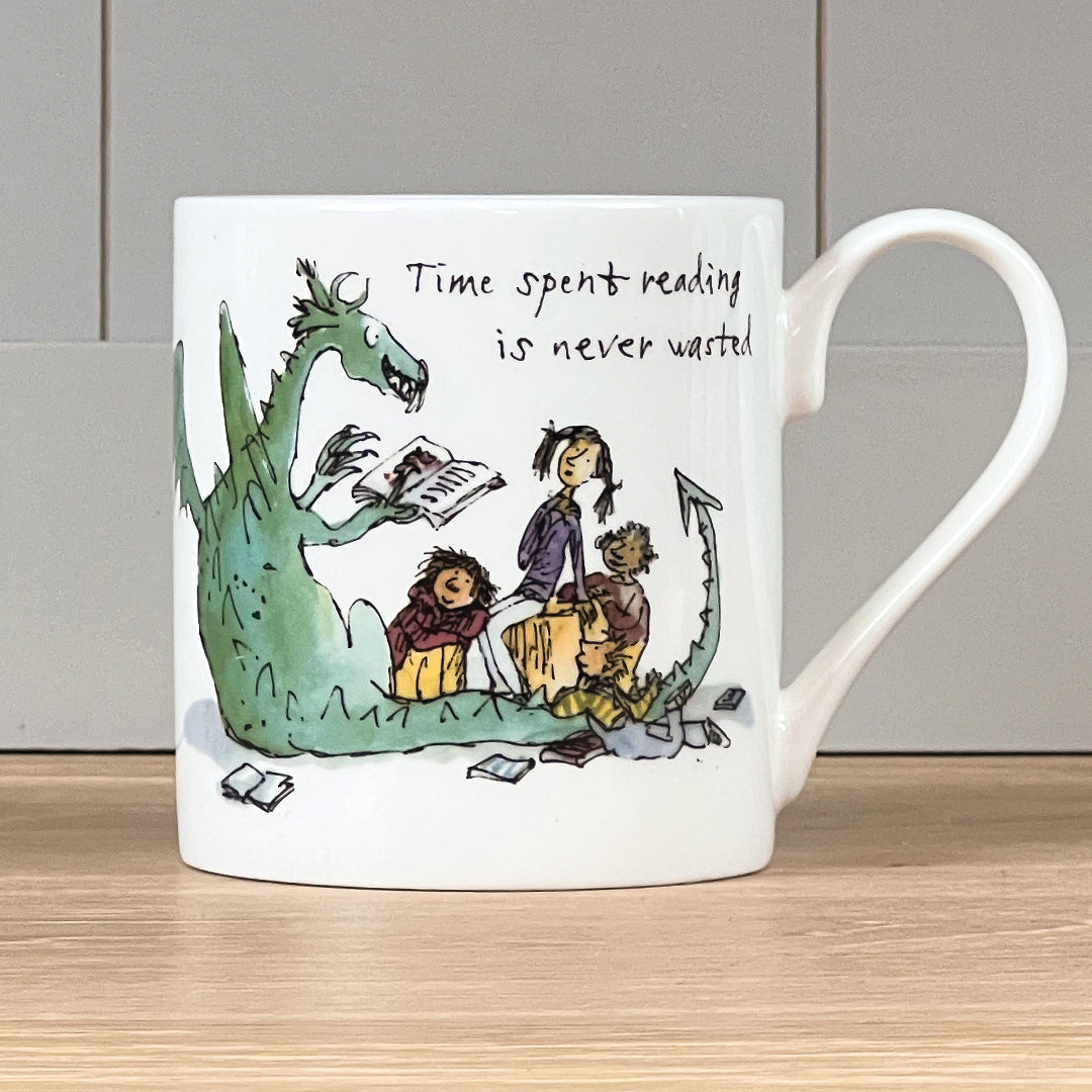 Quentin Blake Time Spent Reading Bone China Mug