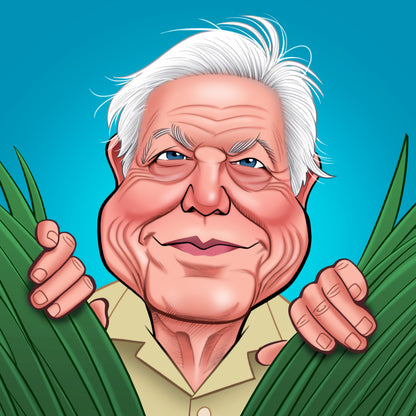 David Attenborough Birthday Greeting Sound Card Blank Inside