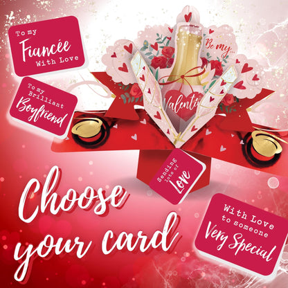 Pop Up Be My Valentine Greeting Card Choice Of Cards