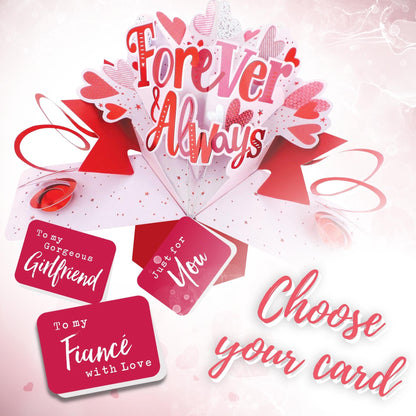 Forever & Always Pop Up Greeting Card Choice Of Cards