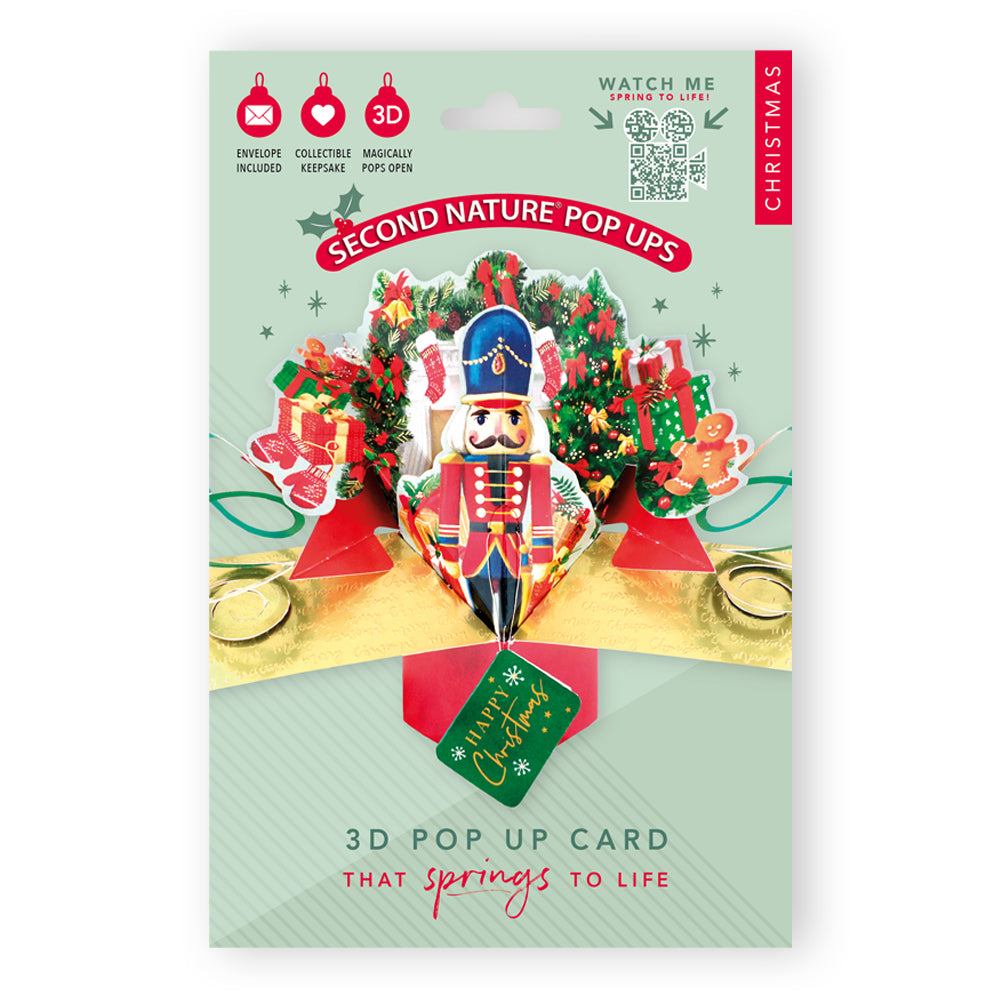 The Nutcracker Pop Up Christmas Greeting Card Friends & Family