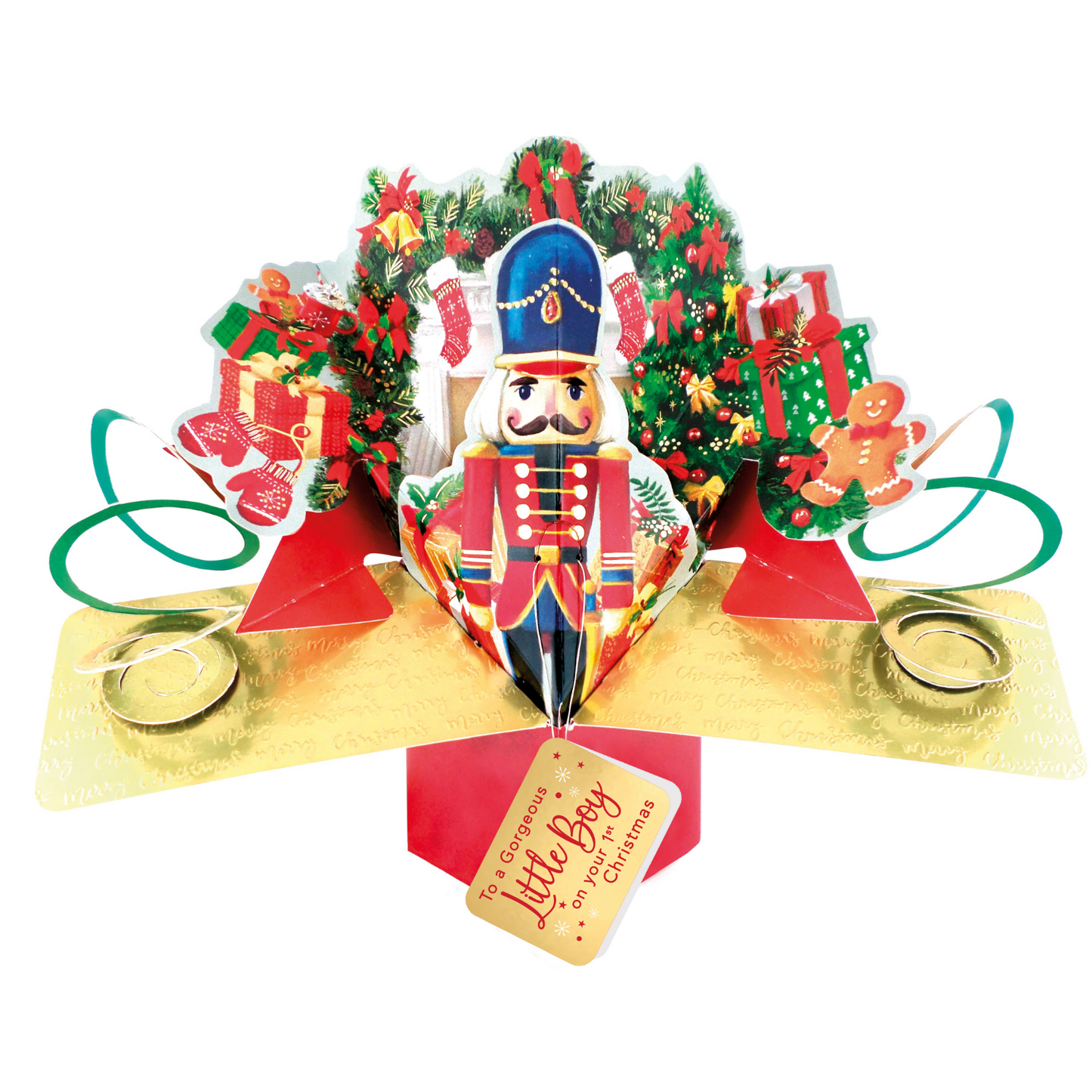 The Nutcracker Pop Up Christmas Greeting Card Friends & Family