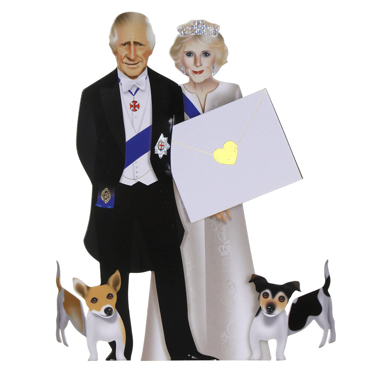 King Charles III Royal Family 3D Special Delivery Greeting Card