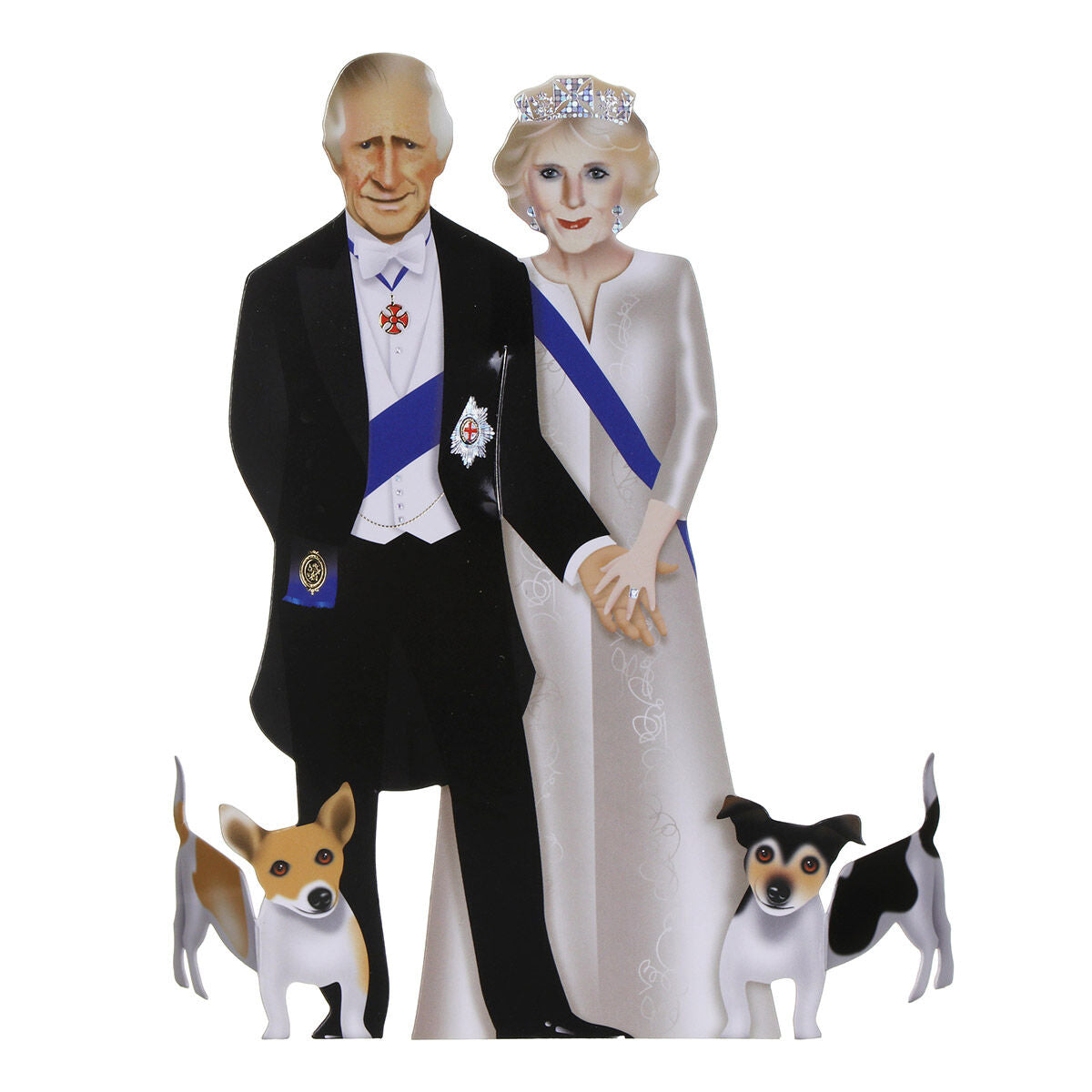 King Charles III Royal Family 3D Special Delivery Greeting Card