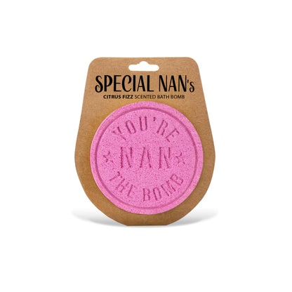 Personalised Special Nan Citrus Fizz Scented Bath Bomb