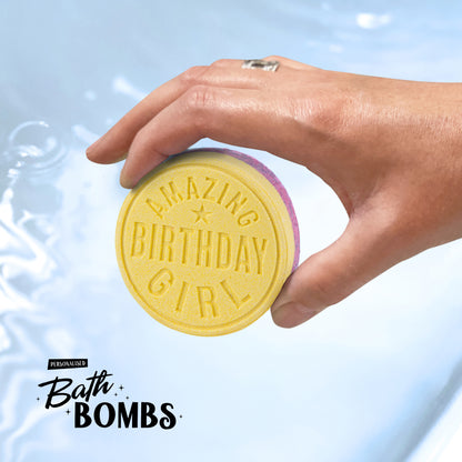 Birthday Girl Yellow Citrus Fizz Scented Bath Bomb