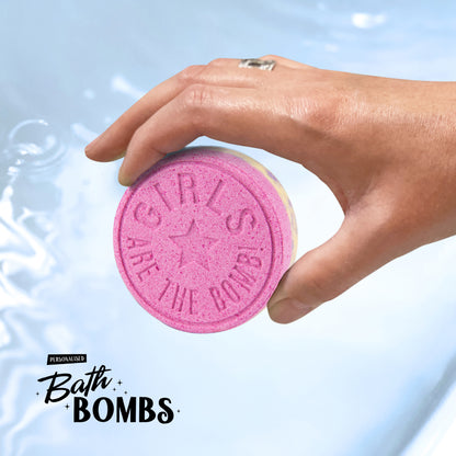 Girls Are The Bomb Pink Citrus Fizz Scented Bath Bomb