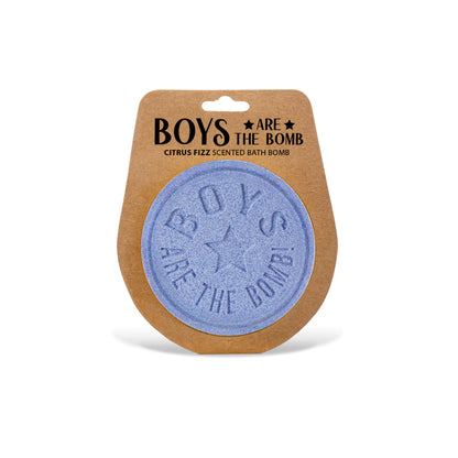 Boys Are The Bomb Blue Citrus Fizz Scented Bath Bomb