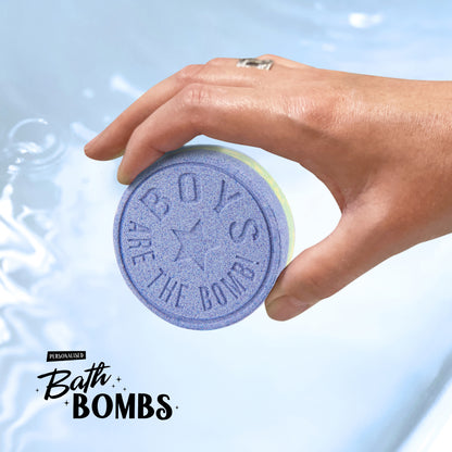 Boys Are The Bomb Blue Citrus Fizz Scented Bath Bomb