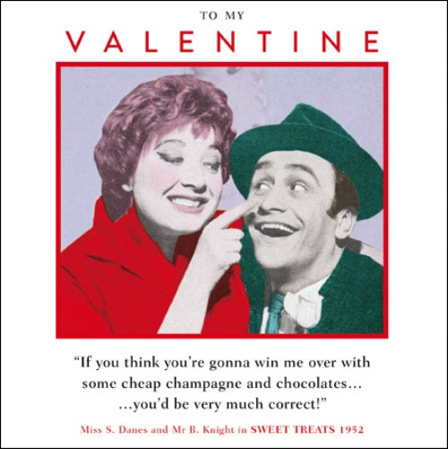 To My Valentine Funny Retro Valentines Day Card