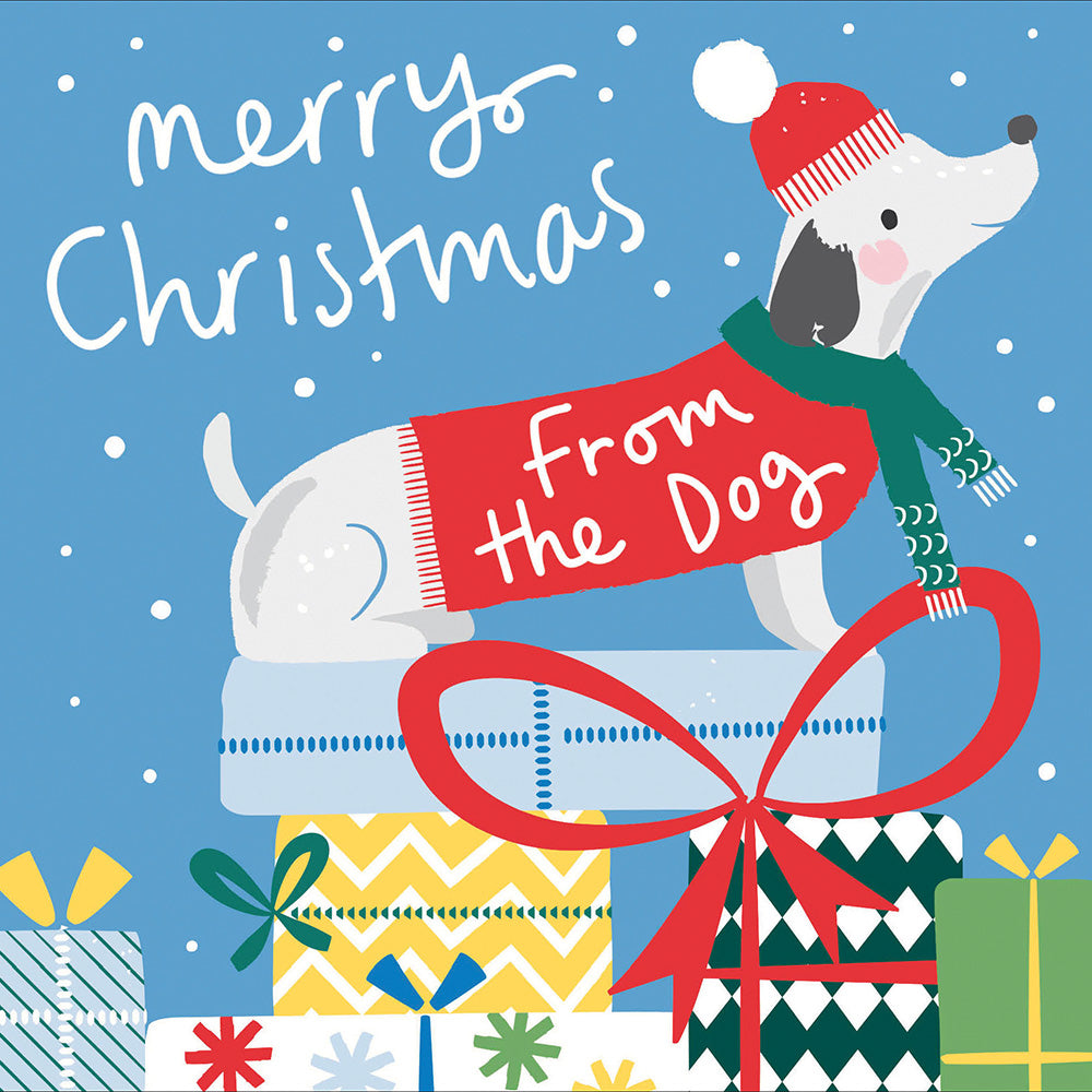 From The Dog Merry Christmas Cute Sausage Dog Christmas Card