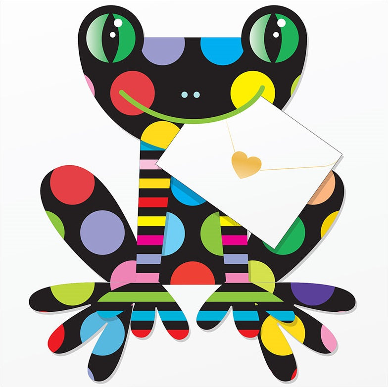 Hoppy Frog 3D Animal Shaped Any Occasion Greeting Card