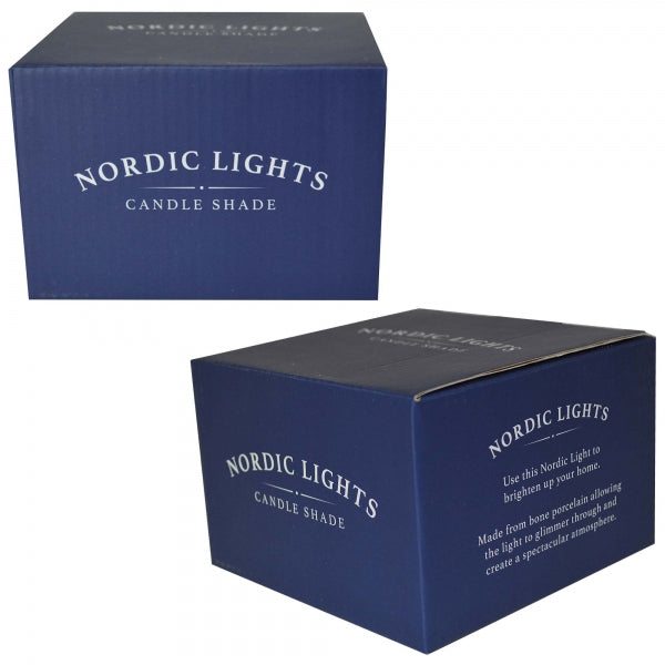 Nordic Lights One I Love Bone Porcelain Candle Shade