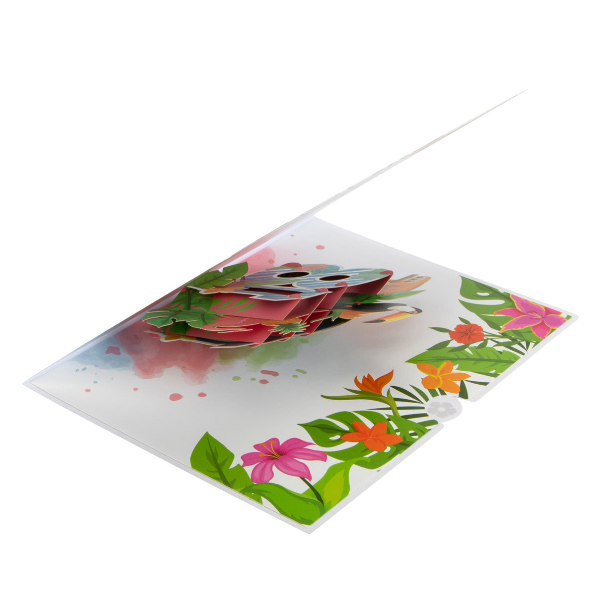 Tropical 18th Birthday Pop Up Greeting Card