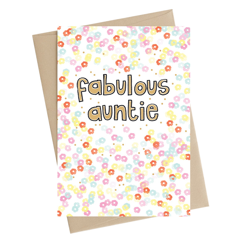 Fabulous Auntie Greeting Card