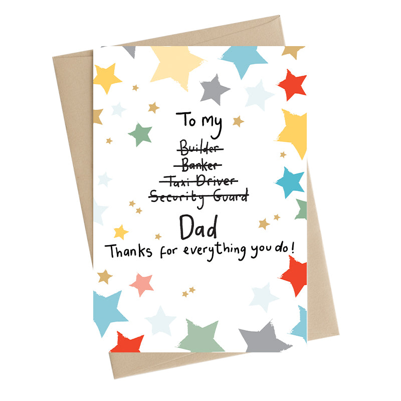 Thanks For Everything You Do! Dad Greeting Card