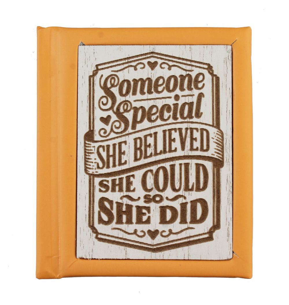 Someone Special She Believed Mini Woodcut Book Of Quotes