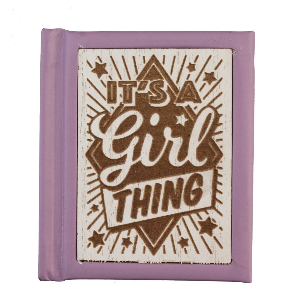 It's A Girl Thing Mini Woodcut Book Of Quotes