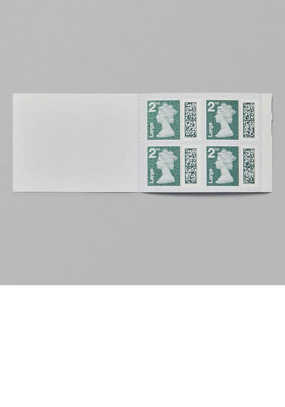 4 x 2nd Class Large Postage Stamps In Book