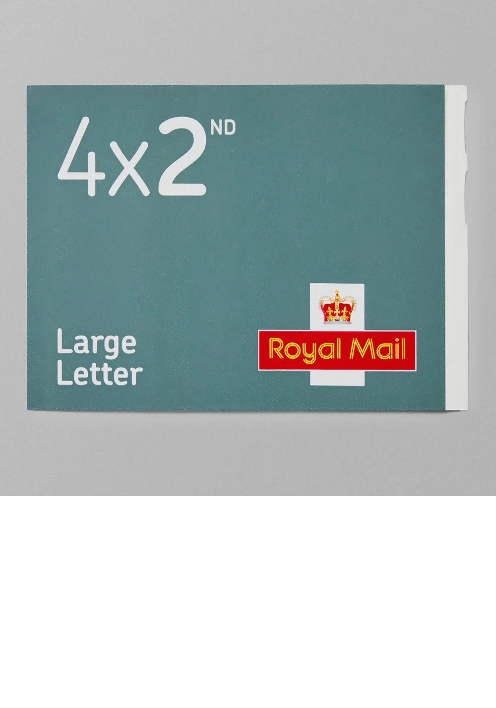 4 x 2nd Class Large Postage Stamps In Book