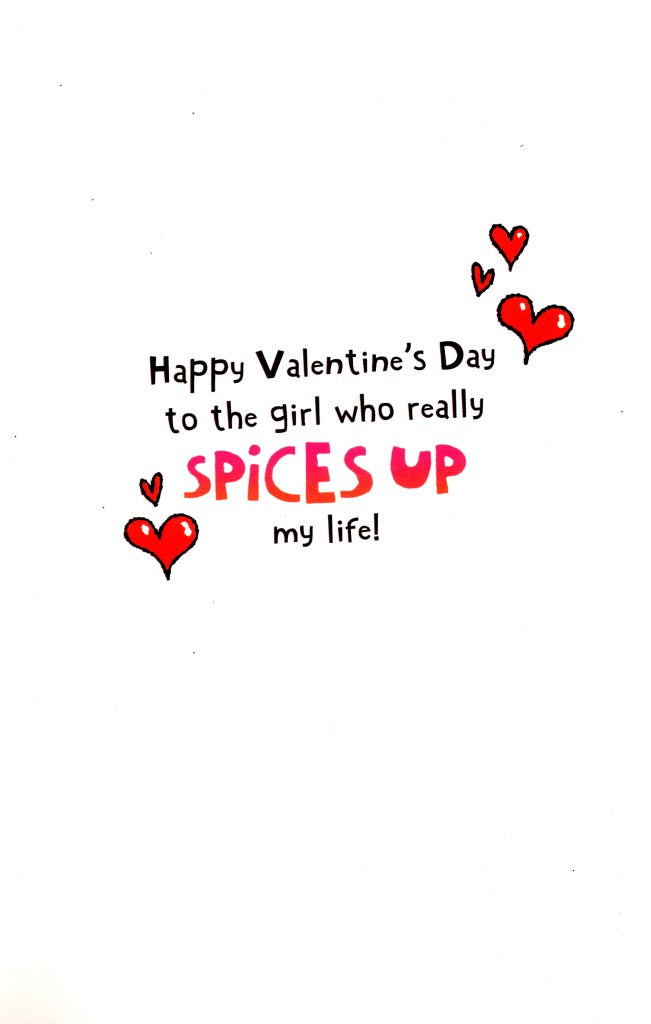 Hot Girlfriend Spice Up My Life Valentine's Day Card