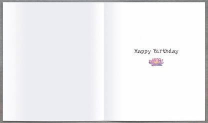 Yoga Learning To Control Flatulence Birthday Greeting Card