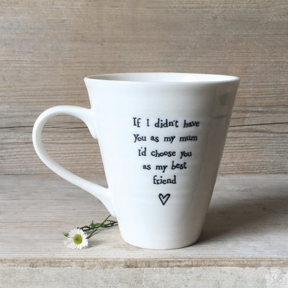 East Of India Mum My Friend Porcelain Mug In A Gift Box