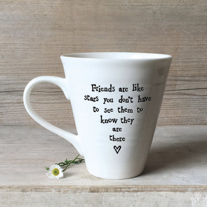 East Of India Friends Always Porcelain Mug In A Gift Box