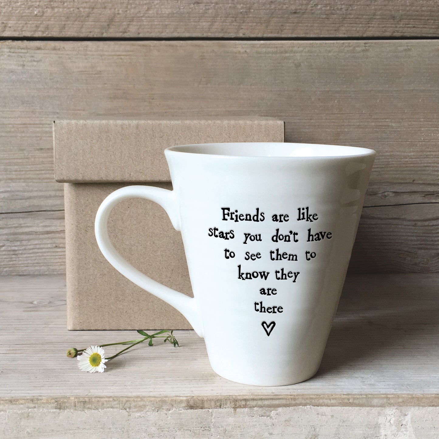 East Of India Friends Always Porcelain Mug In A Gift Box